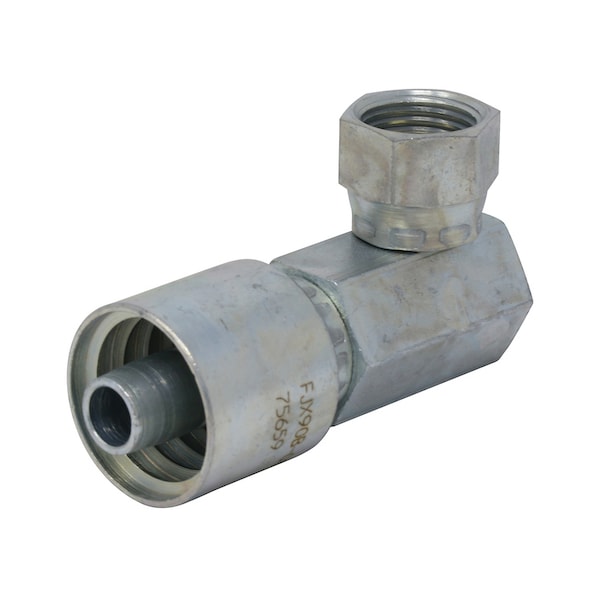 A & I Products HW-FJX90B Female JIC 37 - Swivel - 90 Degree Elbow Block 4 x3 x1 A-FJX90B-08-08-W - main